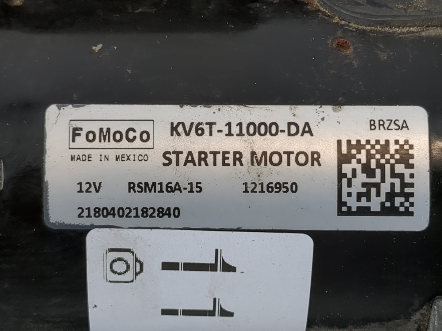 2019-2021 Ford Transit Car Starter Motor Solenoid OEM P/N:KV6T-11000-DA Fits Fits 2019 2020 2021 OEM Used Auto Parts - Oemus