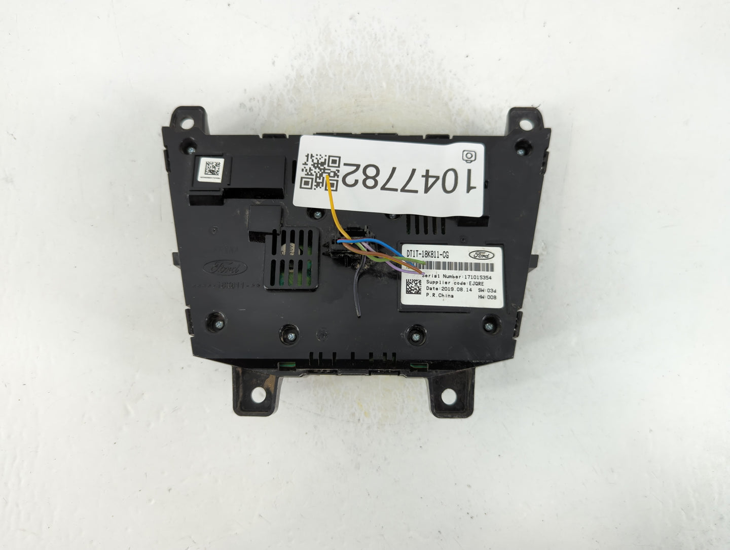 2018-2019 Ford Transit-150 Radio AM FM Cd Player Receiver Replacement P/N:DT1T-18K811-CG Fits Fits 2018 2019 OEM Used Auto P