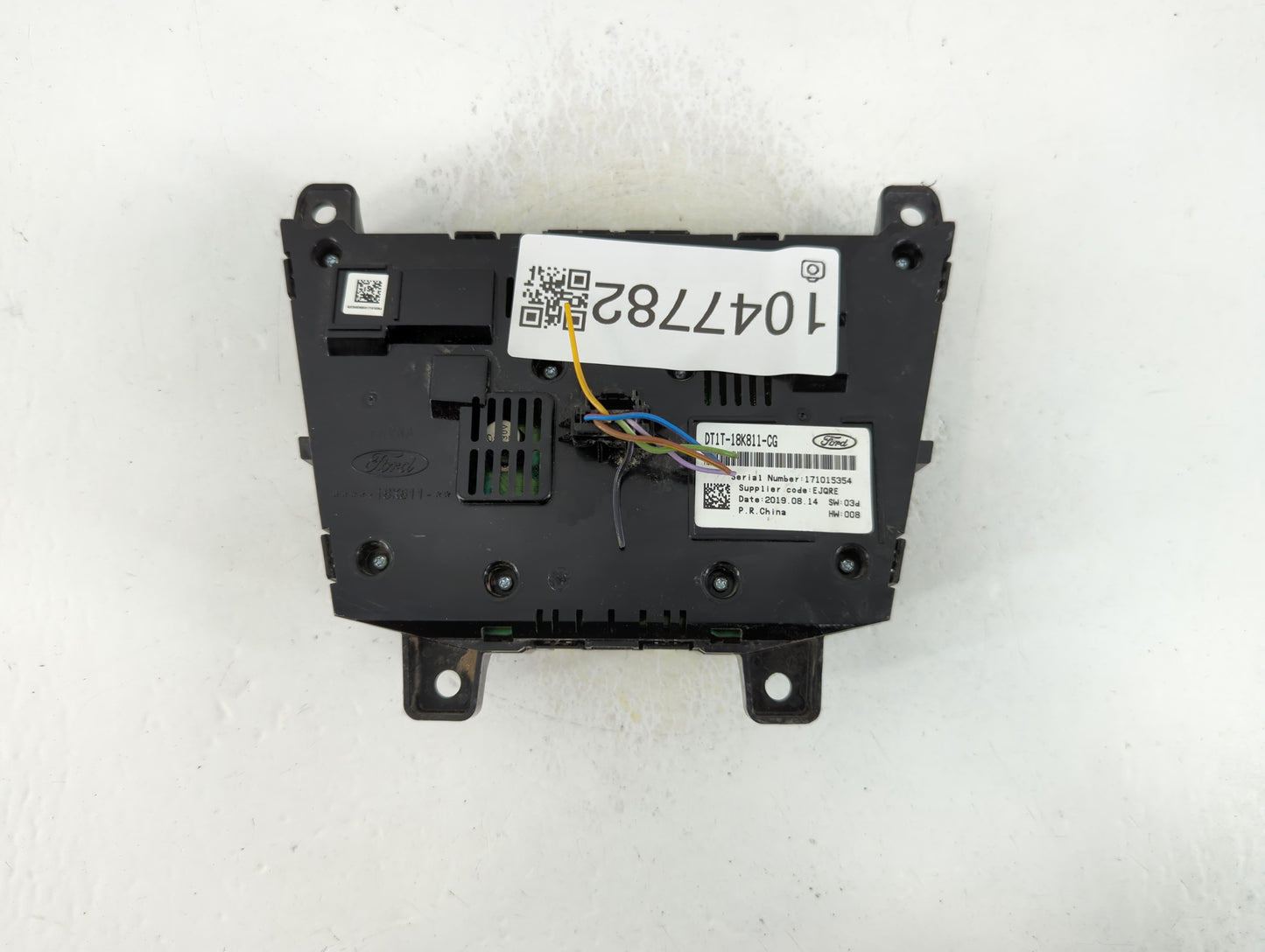 2018-2019 Ford Transit-150 Radio AM FM Cd Player Receiver Replacement P/N:DT1T-18K811-CG Fits Fits 2018 2019 OEM Used Auto P