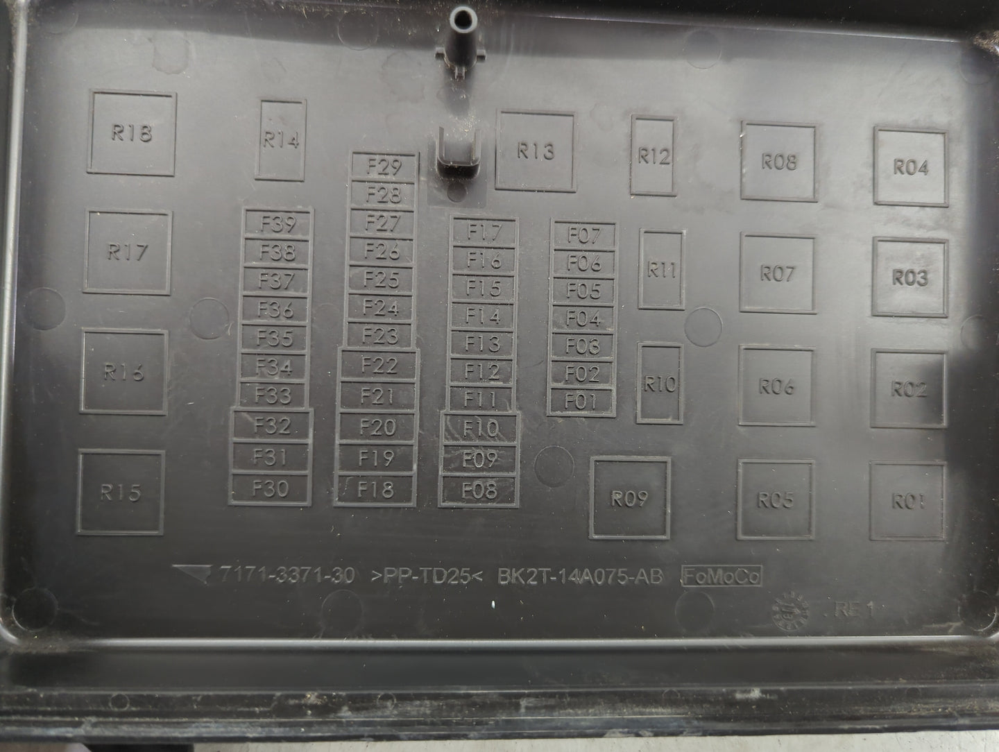 2017-2019 Ford Transit-250 Fusebox Fuse Box Panel Relay Module P/N:BK2T-14A175-AA Fits Fits 2017 2018 2019 OEM Used Auto Par