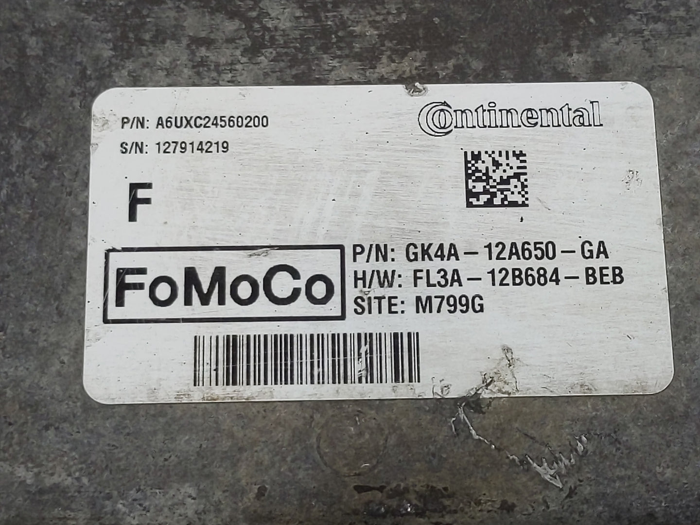 2016-2019 Ford Transit-250 PCM Engine Control Computer ECU ECM PCU OEM P/N:GK4A-12A650-GA Fits Fits 2015 2016 2017 2018 2019