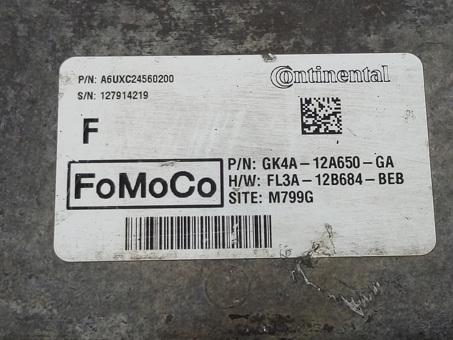 2016-2019 Ford Transit-250 PCM Engine Control Computer ECU ECM PCU OEM P/N:GK4A-12A650-GA Fits Fits 2015 2016 2017 2018 2019