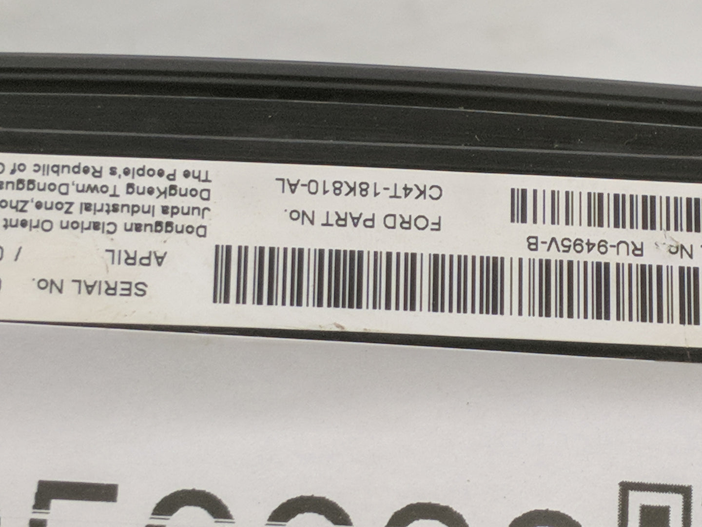 2019 Ford Transit-350 Radio AM FM Cd Player Receiver Replacement P/N:CK4T-18K810-AL Fits OEM Used Auto Parts - Oemusedautopa