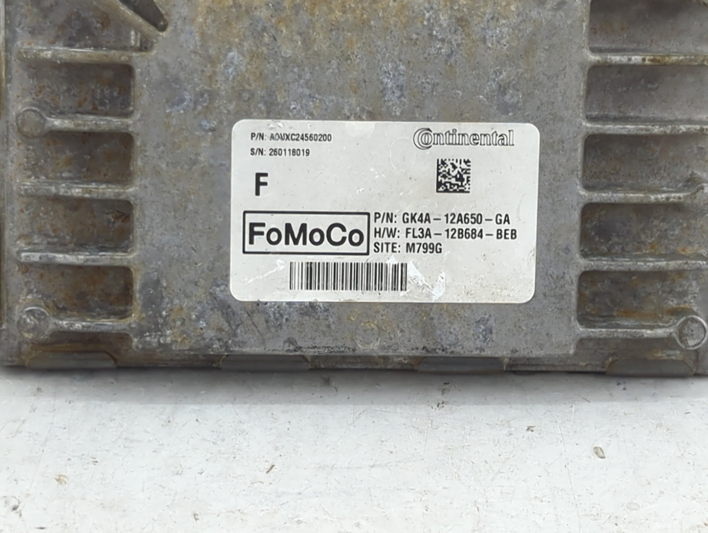 2016-2019 Ford Transit-350 PCM Engine Control Computer ECU ECM PCU OEM P/N:GK4A-12A650-GA FL3A-12B684-BEB Fits OEM Used Auto