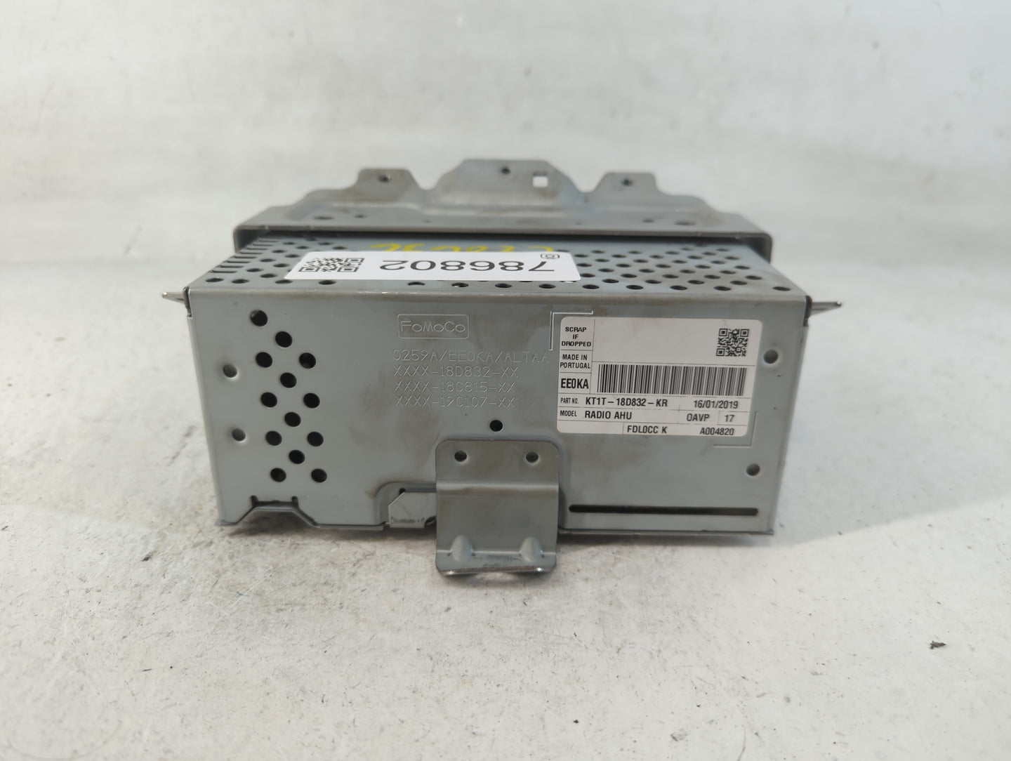 2019 Ford Transit Radio AM FM Cd Player Receiver Replacement P/N:KT1T-18D832-KR Fits OEM Used Auto Parts - Oemusedautoparts1