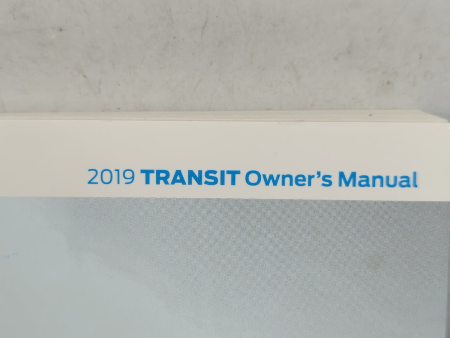 2019 Ford Transit Owners Manual Book Guide P/N:KK3J 19A321 AB OEM Used Auto Parts - Oemusedautoparts1.com