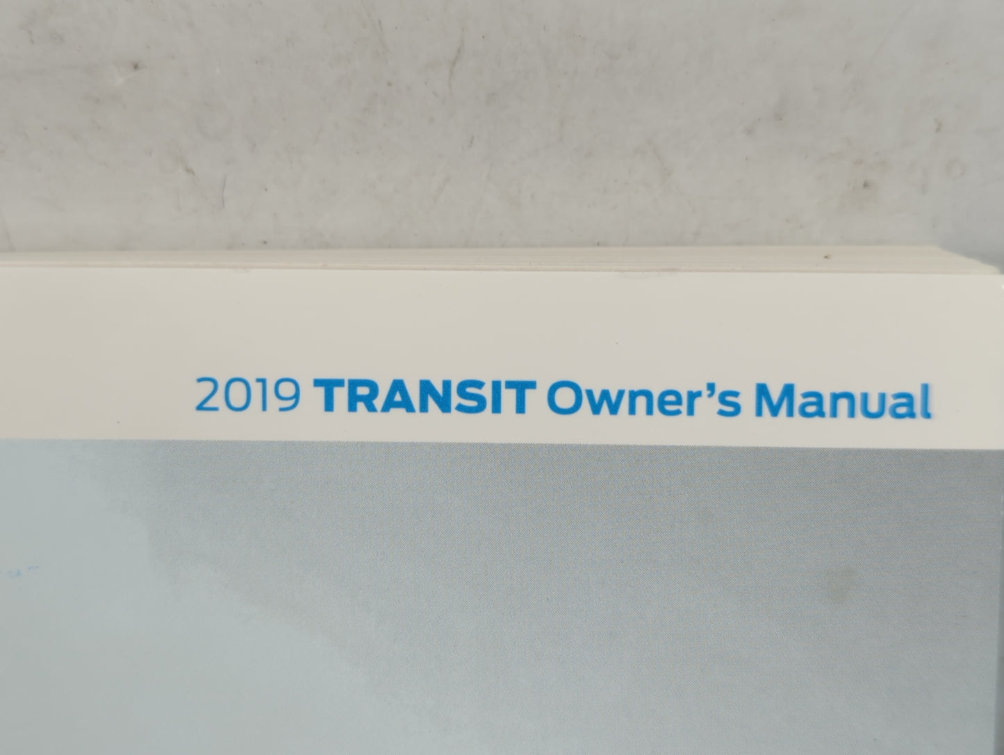 2019 Ford Transit Owners Manual Book Guide P/N:KK3J 19A321 AB OEM Used Auto Parts - Oemusedautoparts1.com