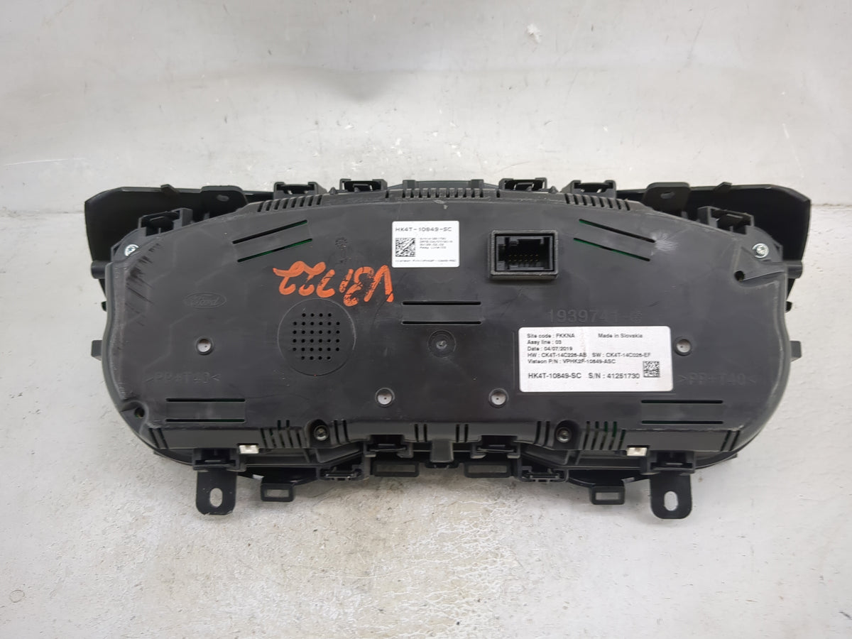 2019 Ford Transit 150 Instrument Cluster Speedometer Gauges P/N:HK4T-10849-SC CK4T-14C226-AB, CK4T-14C026-EF Miles: Fits Fit