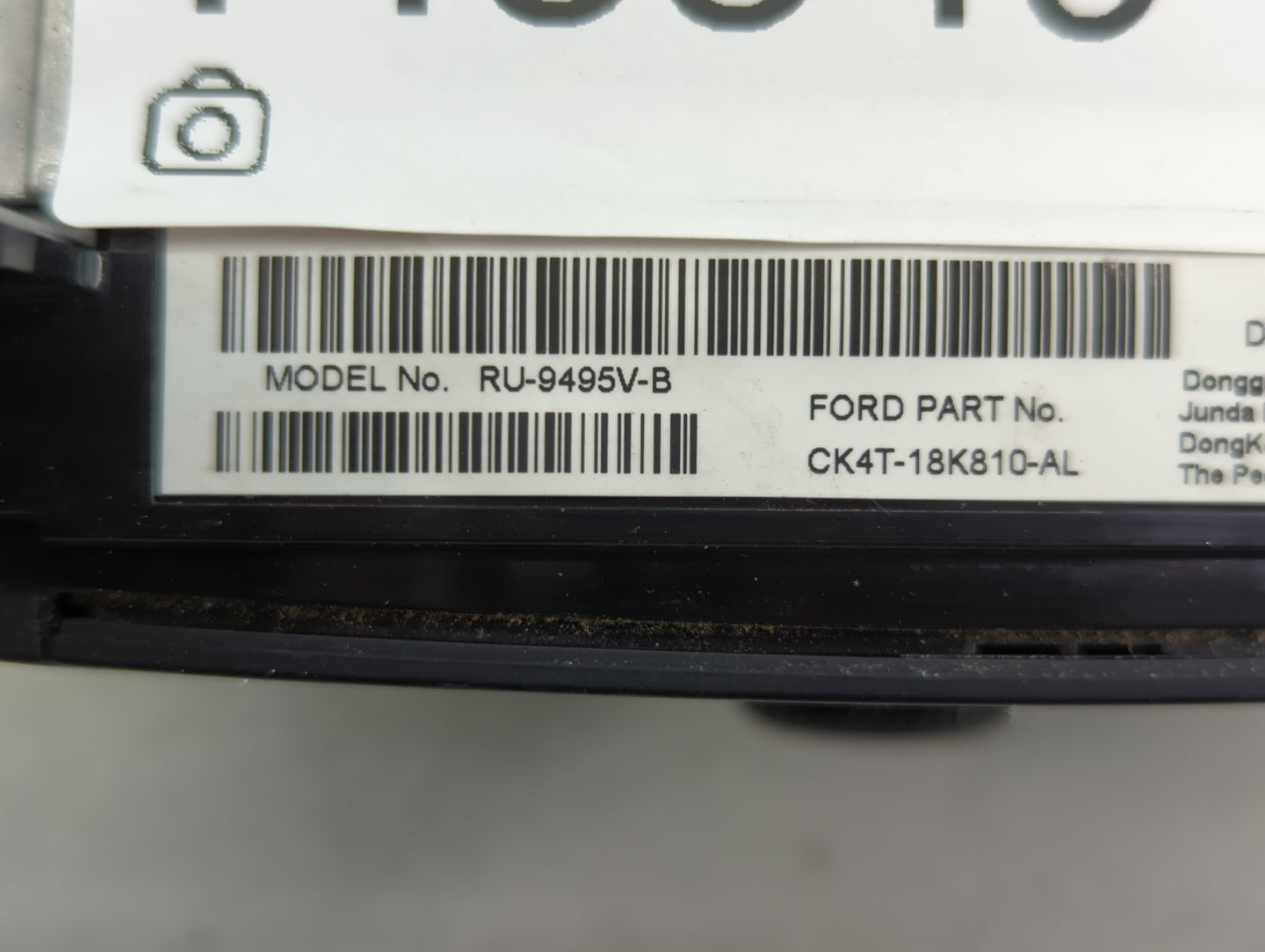 2019 Ford Transit 250 Radio AM FM Cd Player Receiver Replacement P/N:RU-9495V-B CK4T-18K810-AL Fits Fits 2016 2017 2018 OEM 