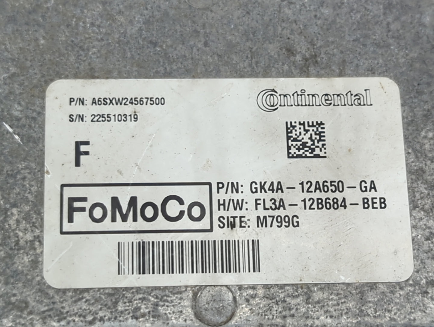 2019 Ford Transit 250 PCM Engine Control Computer ECU ECM PCU OEM P/N:GK4A-12A650-GA FL3A-12B684-BEB, A6SXW24567500 Fits OEM