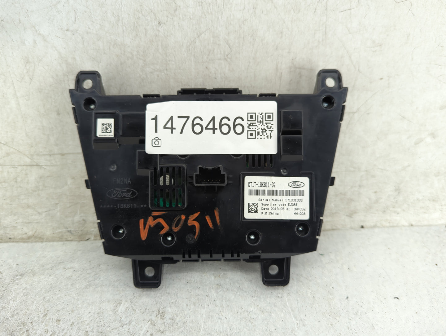 Ford Transit 250 Radio Control Panel 1476466 - Oemusedautoparts1.com