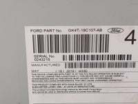 2019 Ford Transit 250 Radio AM FM Cd Player Receiver Replacement P/N:PU-3900V-G GK4T-19C107-AB Fits Fits 2017 2018 OEM Used 