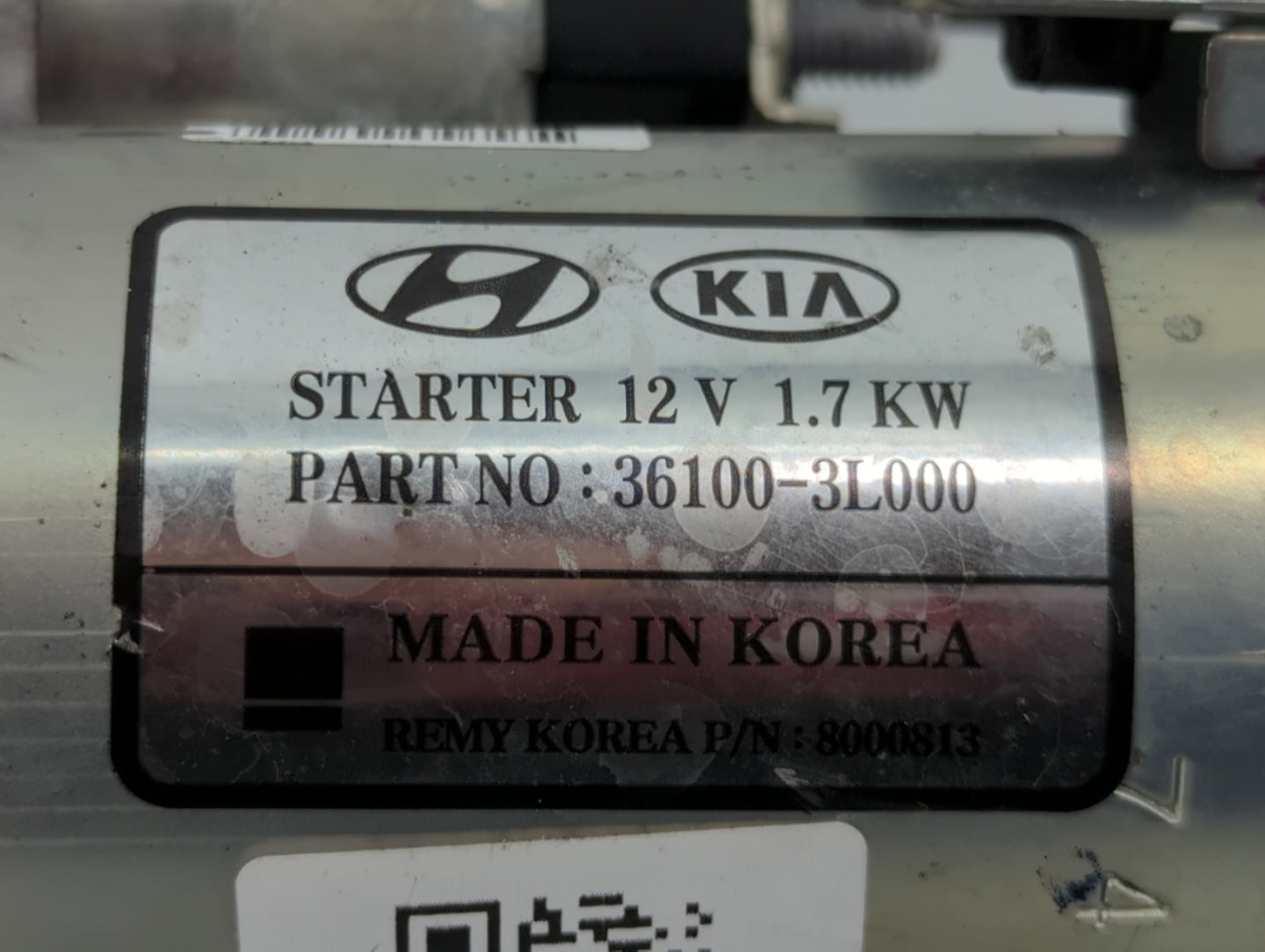 2019-2021 Genesis G70 Car Starter Motor Solenoid OEM P/N:36100-3L000 Fits Fits 2015 2016 2017 2018 2019 2020 2021 OEM Used A