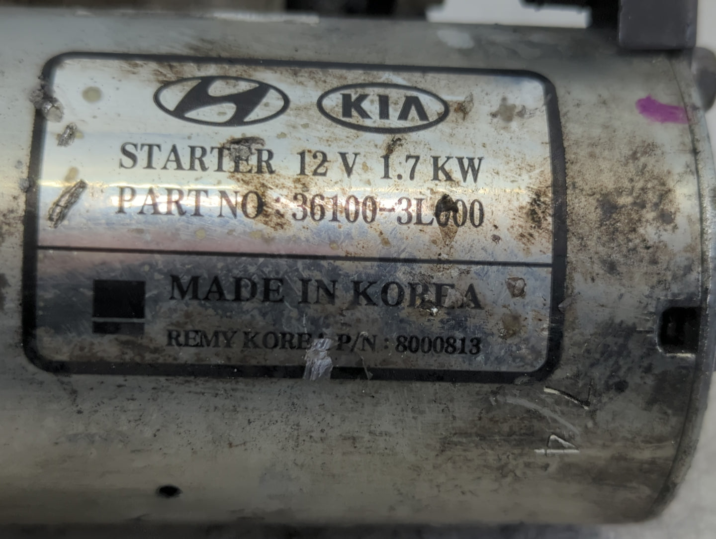 2017-2020 Genesis G80 Car Starter Motor Solenoid OEM P/N:8000813 36100-3L000 Fits Fits 2015 2016 2017 2018 2019 2020 2021 OE