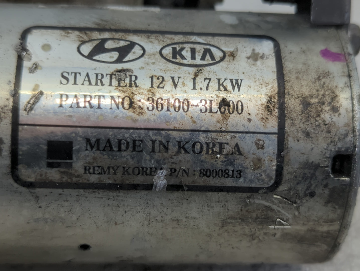 2017-2020 Genesis G80 Car Starter Motor Solenoid OEM P/N:8000813 36100-3L000 Fits Fits 2015 2016 2017 2018 2019 2020 2021 OE
