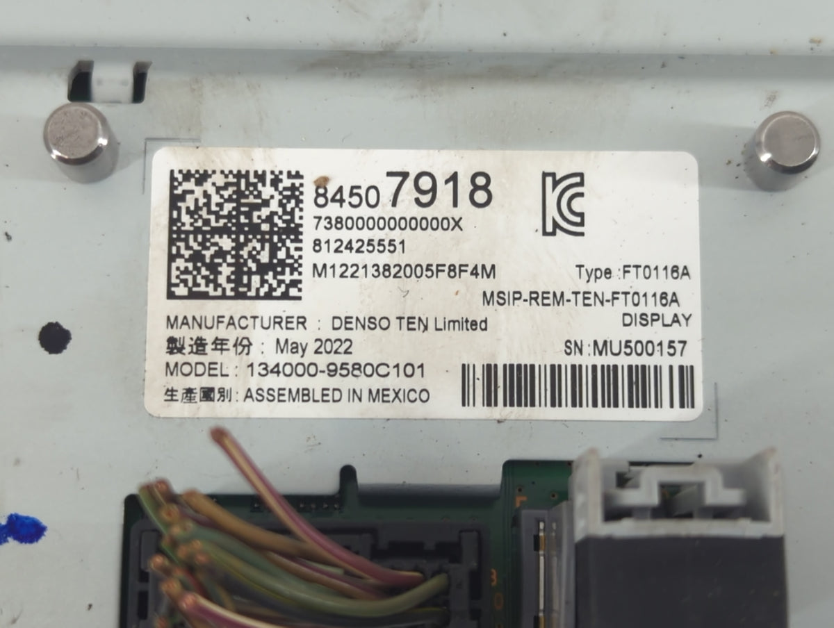2018-2019 Gmc Canyon Information Radio Display Screen 1199051 - Oemusedautoparts1.com