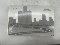 2019 Gmc Canyon Owners Manual Book Guide P/N:84137462 OEM Used Auto Parts - Oemusedautoparts1.com