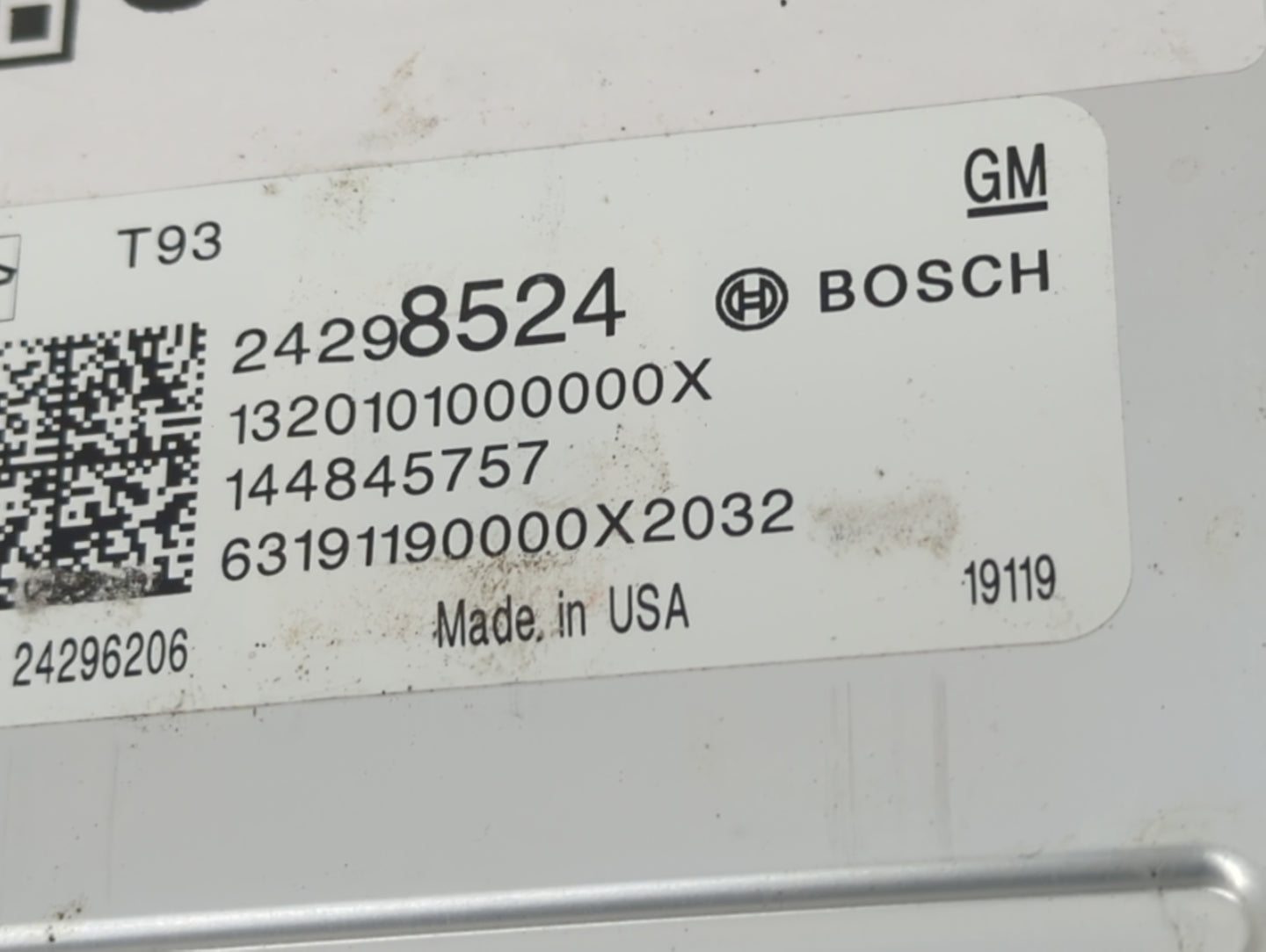2019 Gmc Sierra 1500 PCM Engine Control Computer ECU ECM PCU OEM P/N:24298524 Fits Fits 2018 2020 2021 OEM Used Auto Parts -