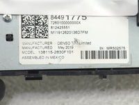2019 Gmc Sierra 1500 Radio AM FM Cd Player Receiver Replacement P/N:84491775 138115-2830F101 Fits OEM Used Auto Parts - Oemu