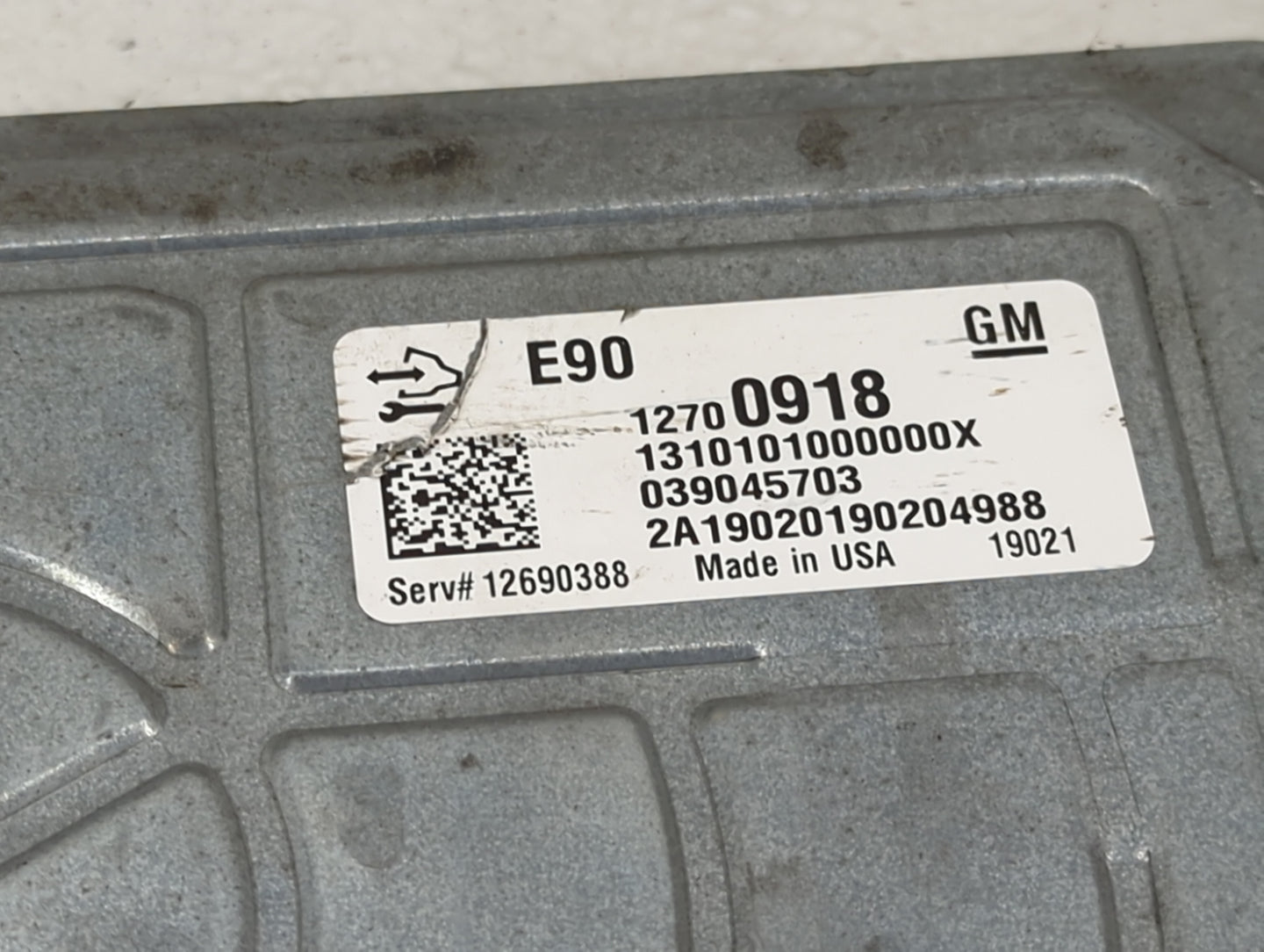 2019-2021 Gmc Sierra 1500 PCM Engine Control Computer ECU ECM PCU OEM P/N:12700918 12690388 Fits Fits 2019 2020 2021 OEM Use
