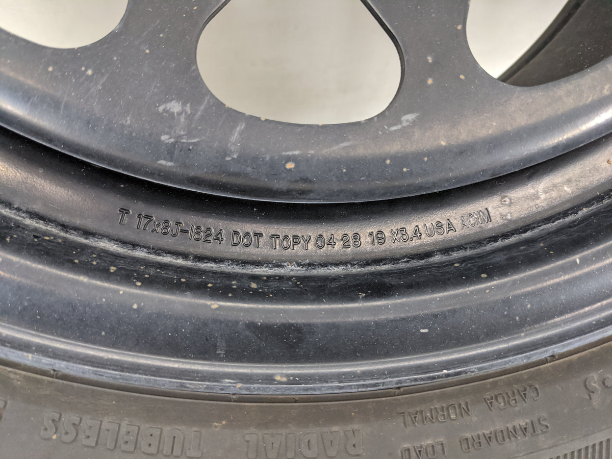 2019 Gmc Sierra 1500 Spare Donut Tire Wheel Rim Oem - Oemusedautoparts1.com