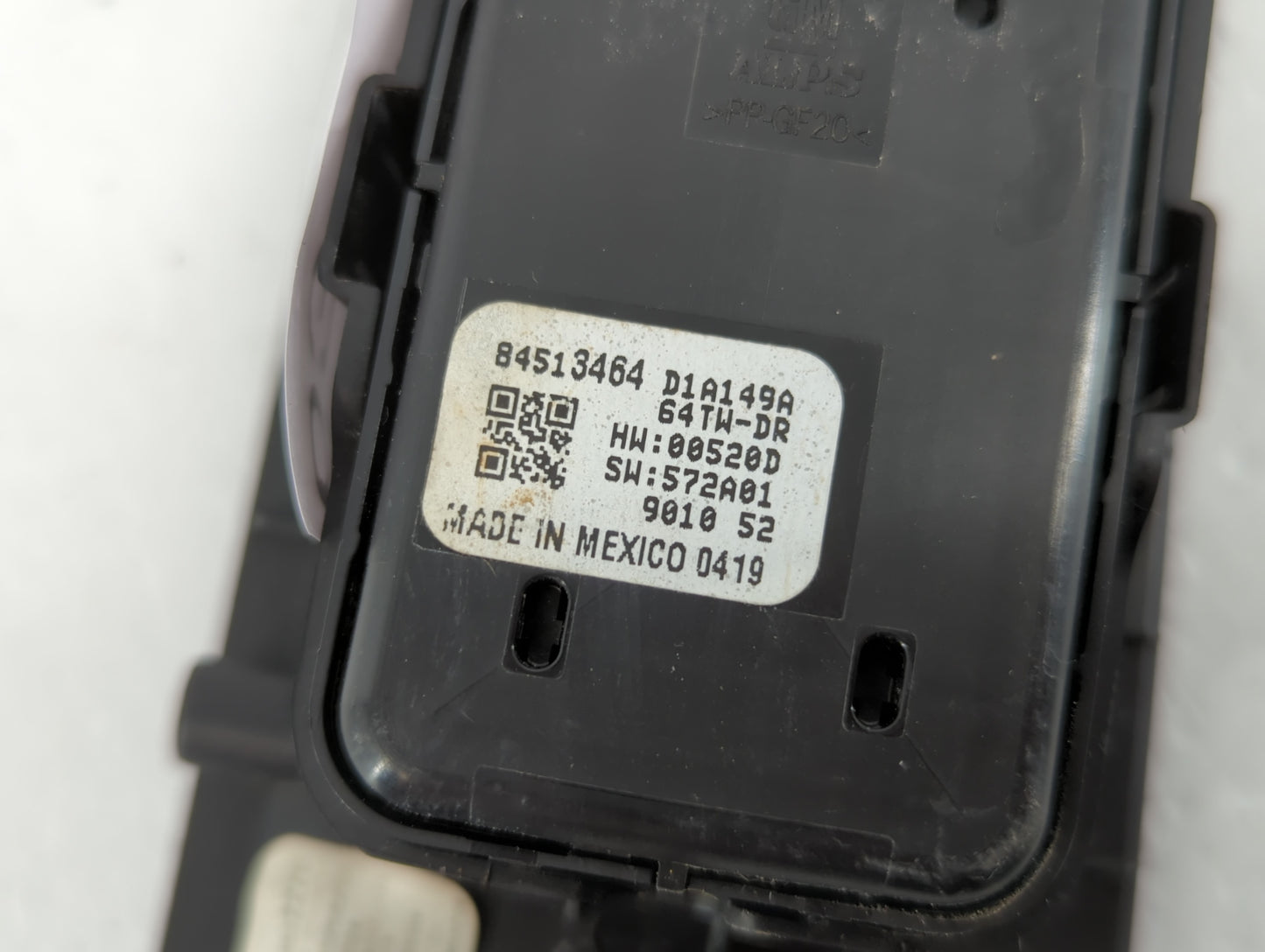 2019-2020 Gmc Sierra 1500 Master Power Window Switch Replacement Driver Side Left P/N:84513464+ Fits Fits 2019 2020 OEM Used