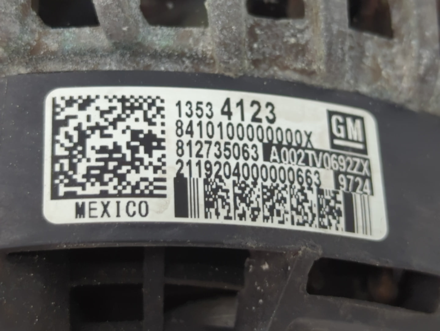 2019-2022 Gmc Sierra 1500 Alternator Replacement Generator Charging Assembly Engine OEM P/N:13534123 Fits Fits 2019 2020 202