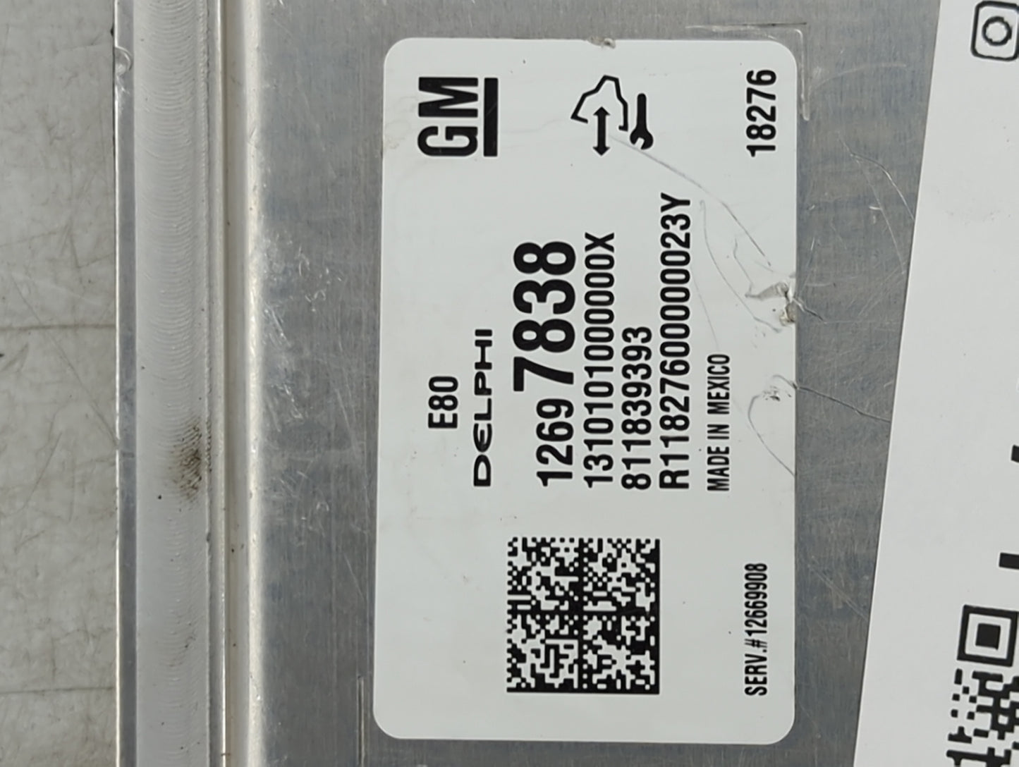 2018-2020 Gmc Terrain PCM Engine Control Computer ECU ECM PCU OEM P/N:12697838 12669908 Fits Fits 2017 2018 2019 2020 2021 2