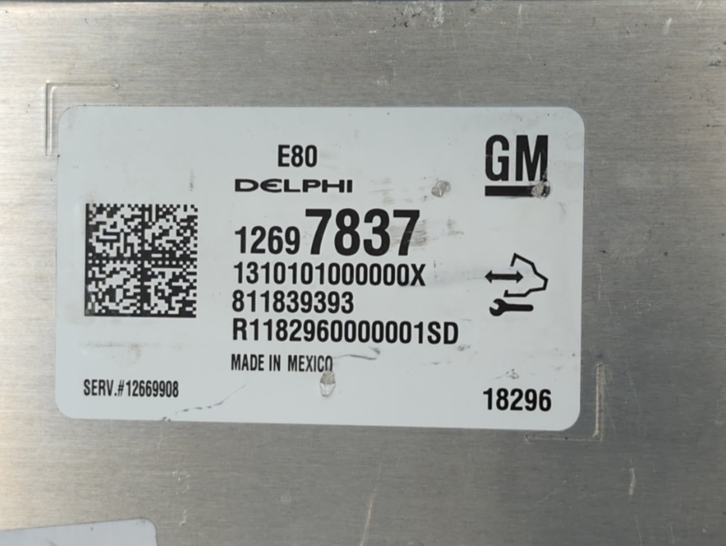 2018-2020 Gmc Terrain PCM Engine Control Computer ECU ECM PCU OEM P/N:12669908 811839393 Fits Fits 2017 2018 2019 2020 2021 