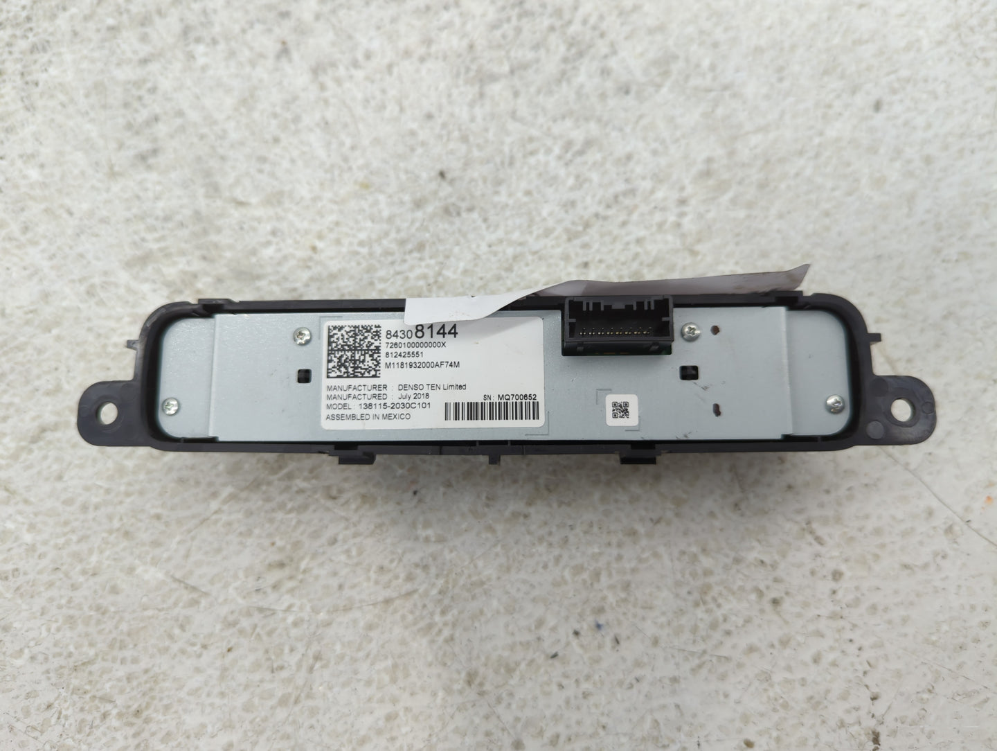 2019 Gmc Terrain Radio AM FM Cd Player Receiver Replacement P/N:84308144 Fits OEM Used Auto Parts - Oemusedautoparts1.com
