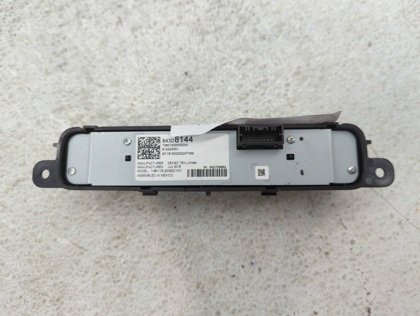 2019 Gmc Terrain Radio AM FM Cd Player Receiver Replacement P/N:84308144 Fits OEM Used Auto Parts - Oemusedautoparts1.com