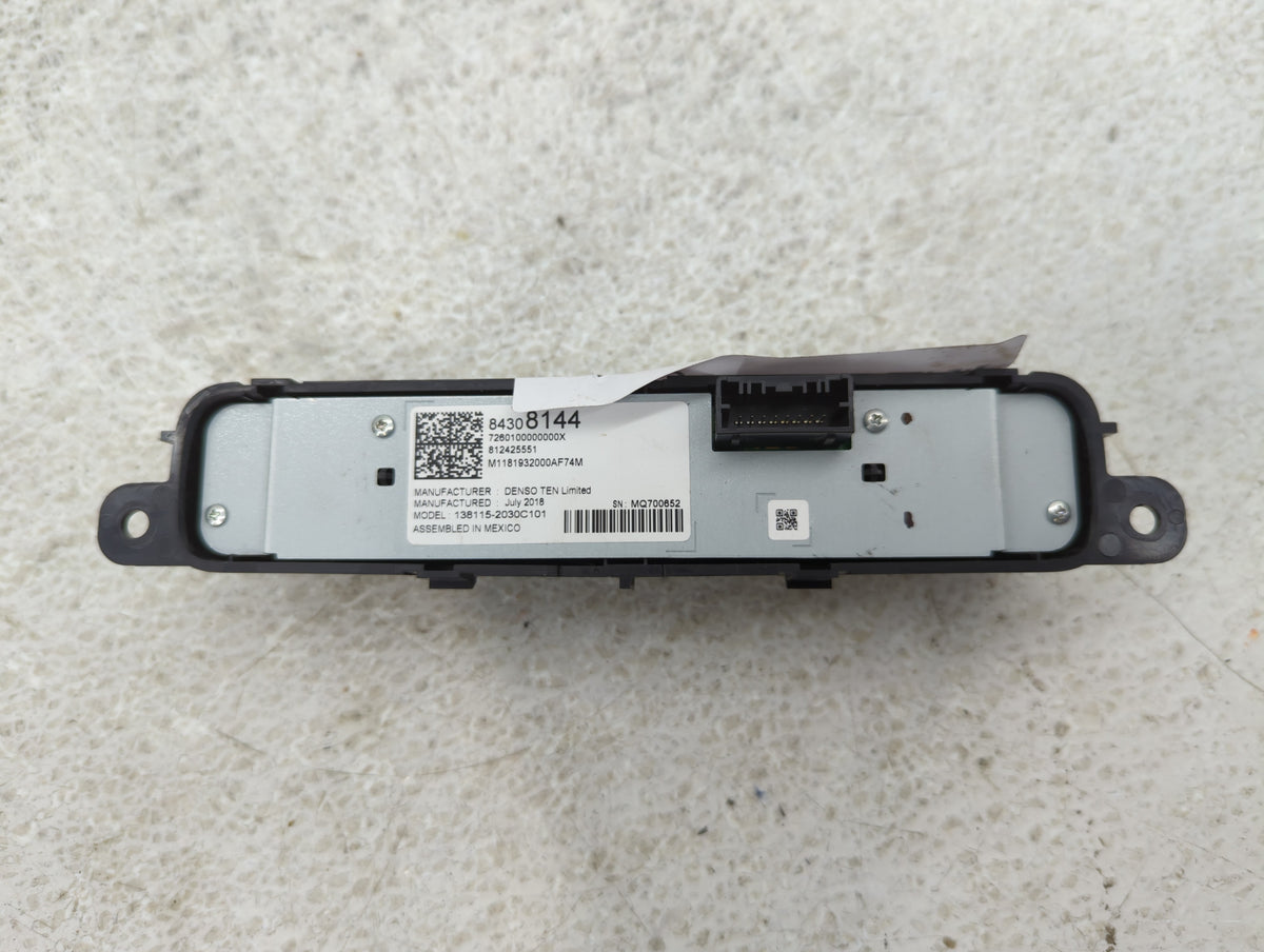 2019 Gmc Terrain Radio AM FM Cd Player Receiver Replacement P/N:84308144 OEM Used Auto Parts - Oemusedautoparts1.com