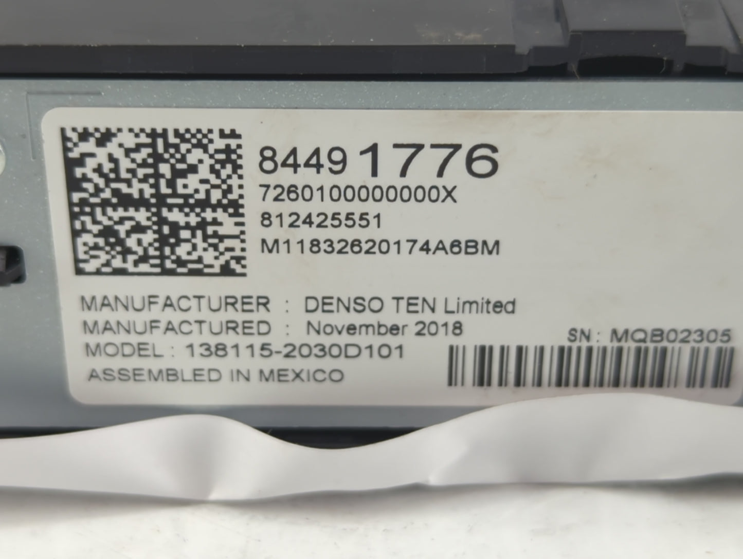 2018-2021 Gmc Terrain Radio Control Panel - Oemusedautoparts1.com
