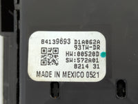 2019 Gmc Terrain Master Power Window Switch Replacement Driver Side Left P/N:84139693 Fits OEM Used Auto Parts - Oemusedauto