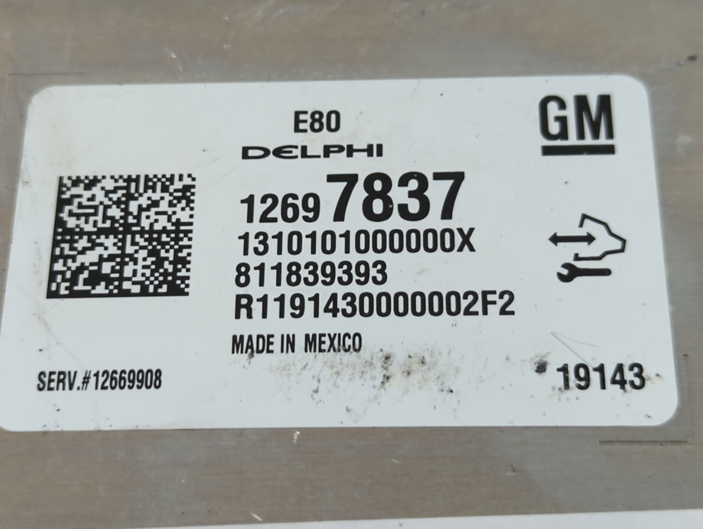 2018-2020 Gmc Terrain PCM Engine Control Computer ECU ECM PCU OEM P/N:12697837 Fits Fits 2017 2018 2019 2020 2021 2022 OEM U