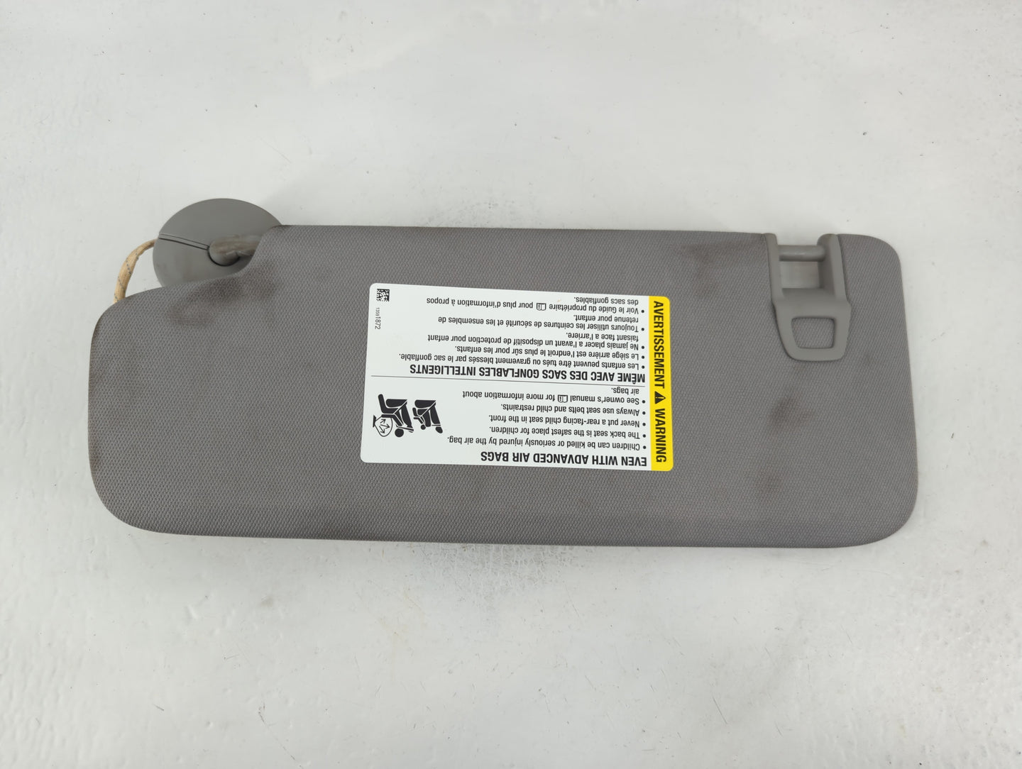 2019 Gmc Terrain Sun Visor Shade Replacement Passenger Right Mirror Fits OEM Used Auto Parts - Oemusedautoparts1.com