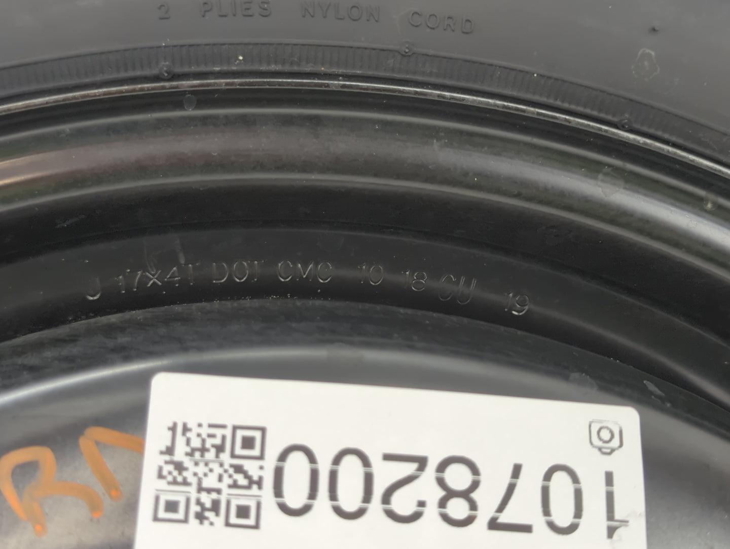 2016-2022 Honda Accord Spare Donut Tire Wheel Rim Oem 1078200 - Oemusedautoparts1.com