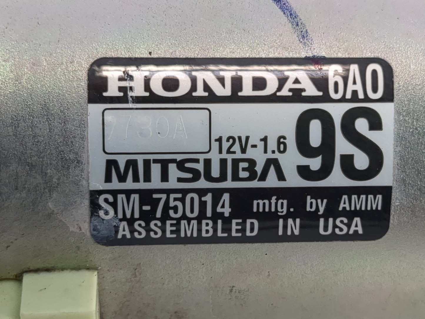 2018-2020 Honda Accord Car Starter Motor Solenoid OEM P/N:SM-75014 Fits Fits 2018 2019 2020 OEM Used Auto Parts - Oemusedaut