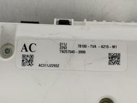2018-2020 Honda Accord Instrument Cluster Speedometer Gauges P/N:78100-TVA-A215-M1 Fits Fits 2018 2019 2020 OEM Used Auto Pa