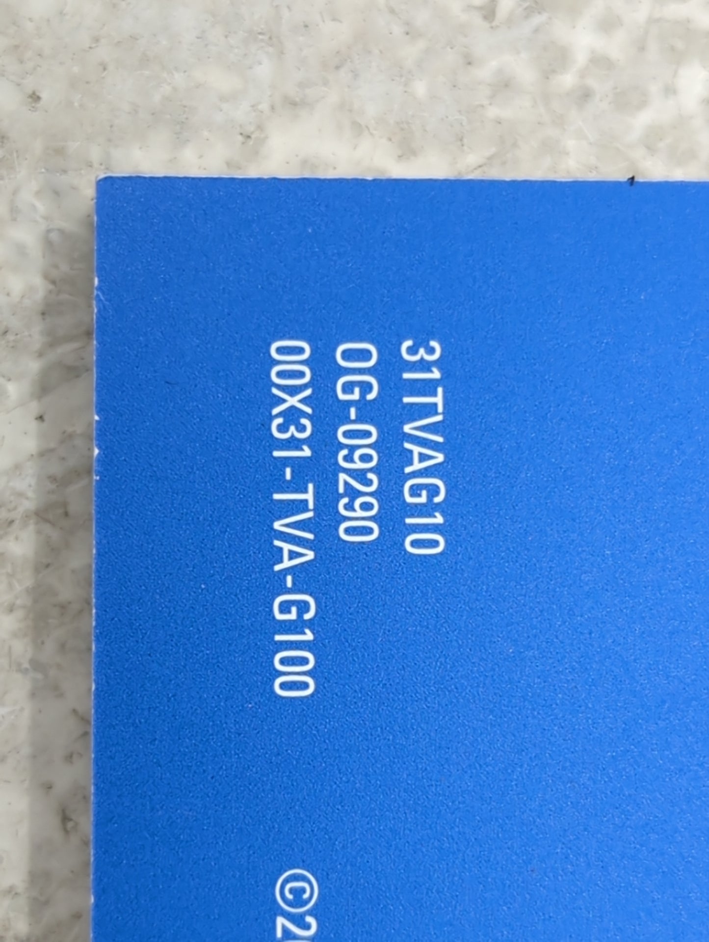 2019 Honda Accord Owners Manual Book Guide P/N:00X31-TVA-G100 OEM Used Auto Parts - Oemusedautoparts1.com