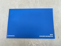 2019 Honda Accord Owners Manual Book Guide P/N:00X31-TVA-G100 OEM Used Auto Parts - Oemusedautoparts1.com