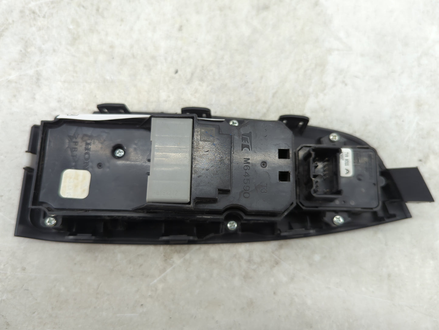 2019 Honda Accord Master Power Window Switch Replacement Driver Side Left P/N:M64590 TVA A011 Fits OEM Used Auto Parts - Oem