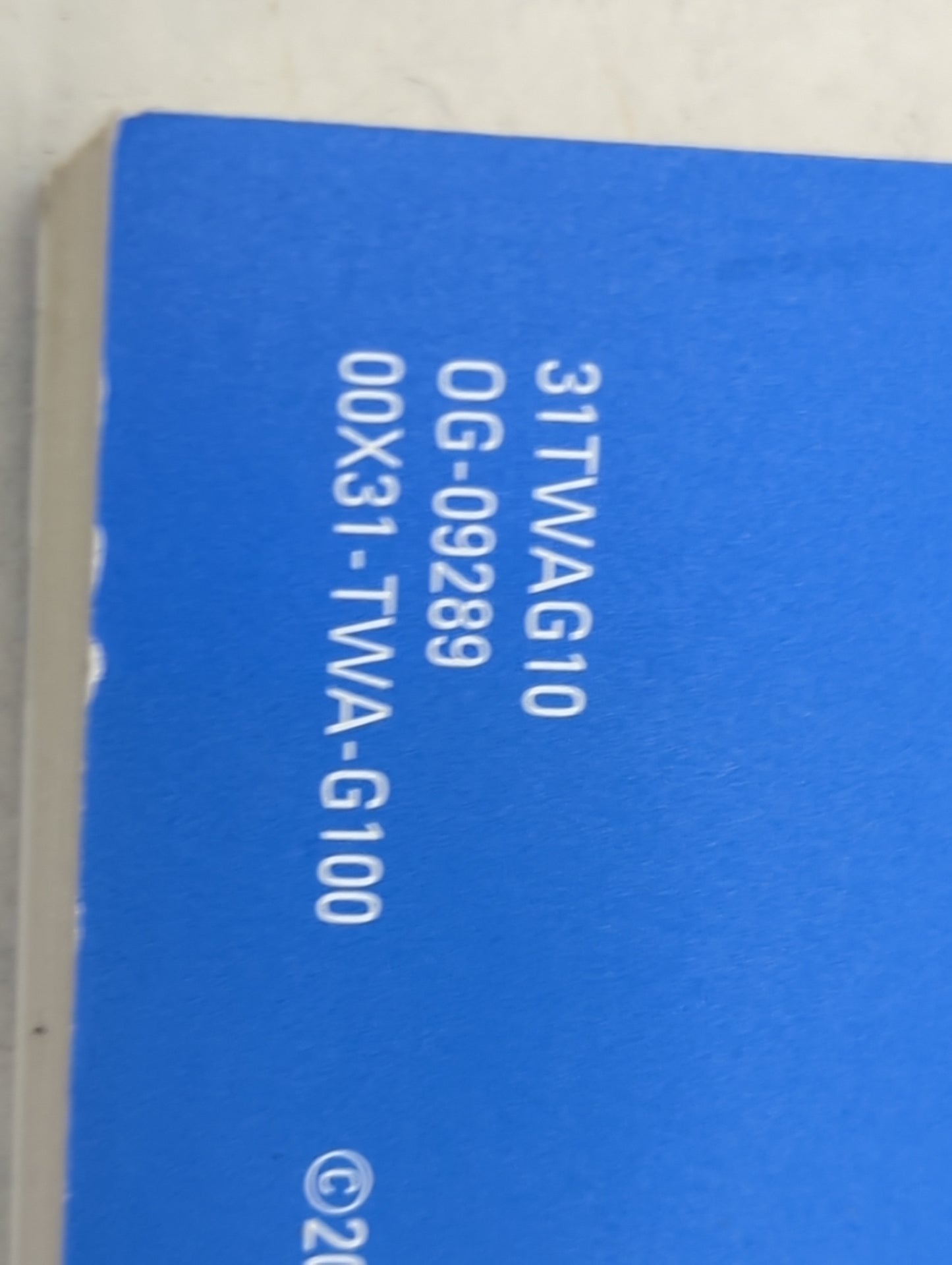 2019 Honda Accord Owners Manual Book Guide P/N:31TWAG10 OG-09289, 00X31-TWA-G100 OEM Used Auto Parts - Oemusedautoparts1.com