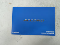 2019 Honda Accord Owners Manual Book Guide P/N:31TWAG10 OG-09289, 00X31-TWA-G100 OEM Used Auto Parts - Oemusedautoparts1.com