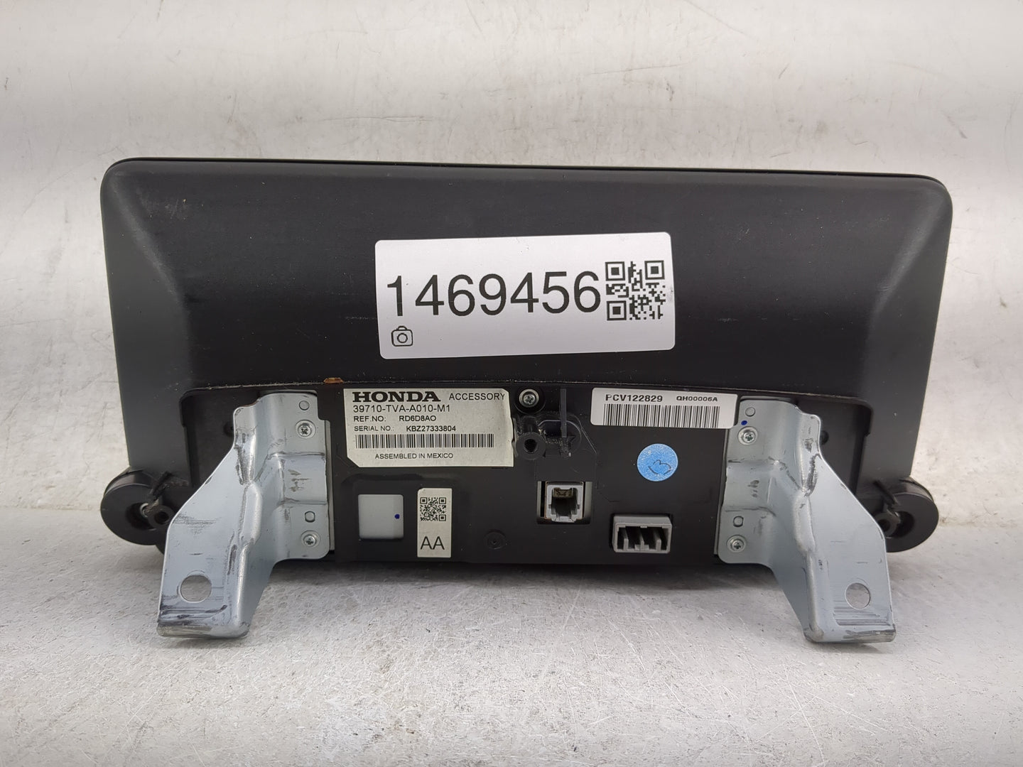 2018-2020 Honda Accord Radio AM FM Cd Player Receiver Replacement P/N:39710-TVA-A010-M1 Fits Fits 2018 2019 2020 OEM Used Au