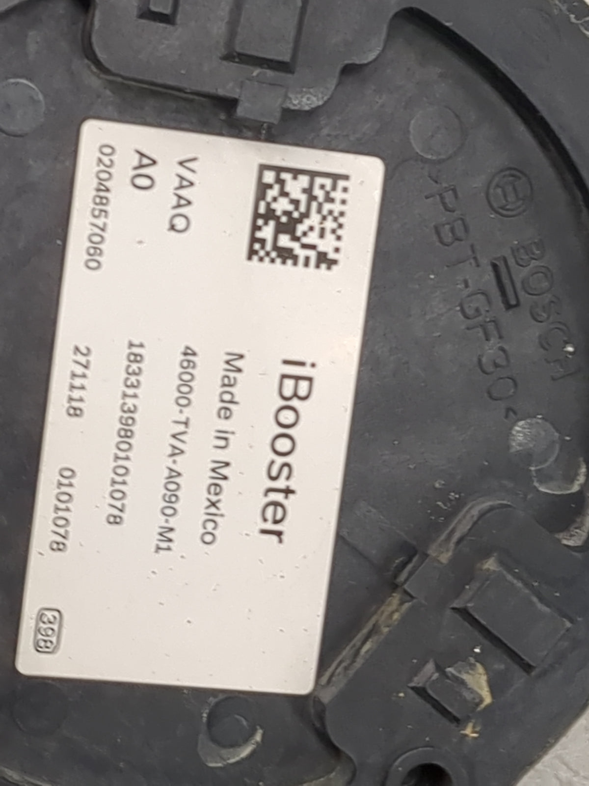 2018-2020 Honda Accord Power Brake Booster Oem 1510170 - Oemusedautoparts1.com