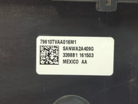 2018-2020 Honda Accord Climate Control Module Temperature AC/Heater Replacement P/N:3178A2 173503 Fits Fits 2018 2019 2020 O