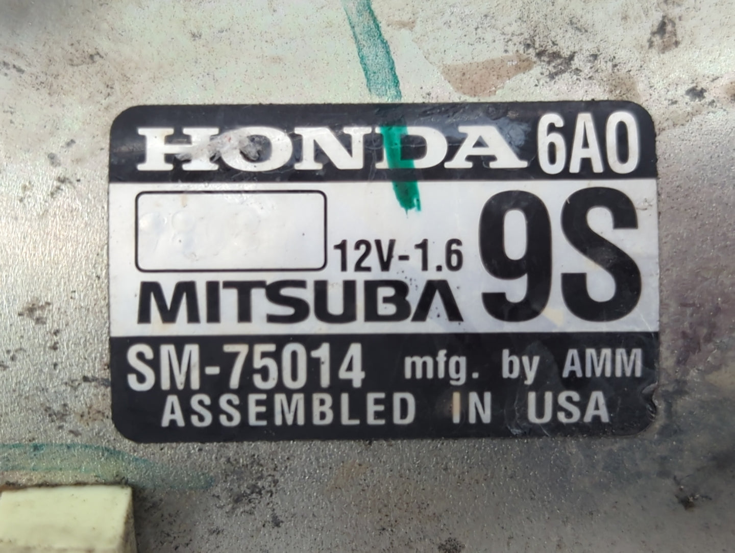2018-2020 Honda Accord Car Starter Motor Solenoid OEM P/N:SM-75014 Fits Fits 2018 2019 2020 OEM Used Auto Parts - Oemusedaut