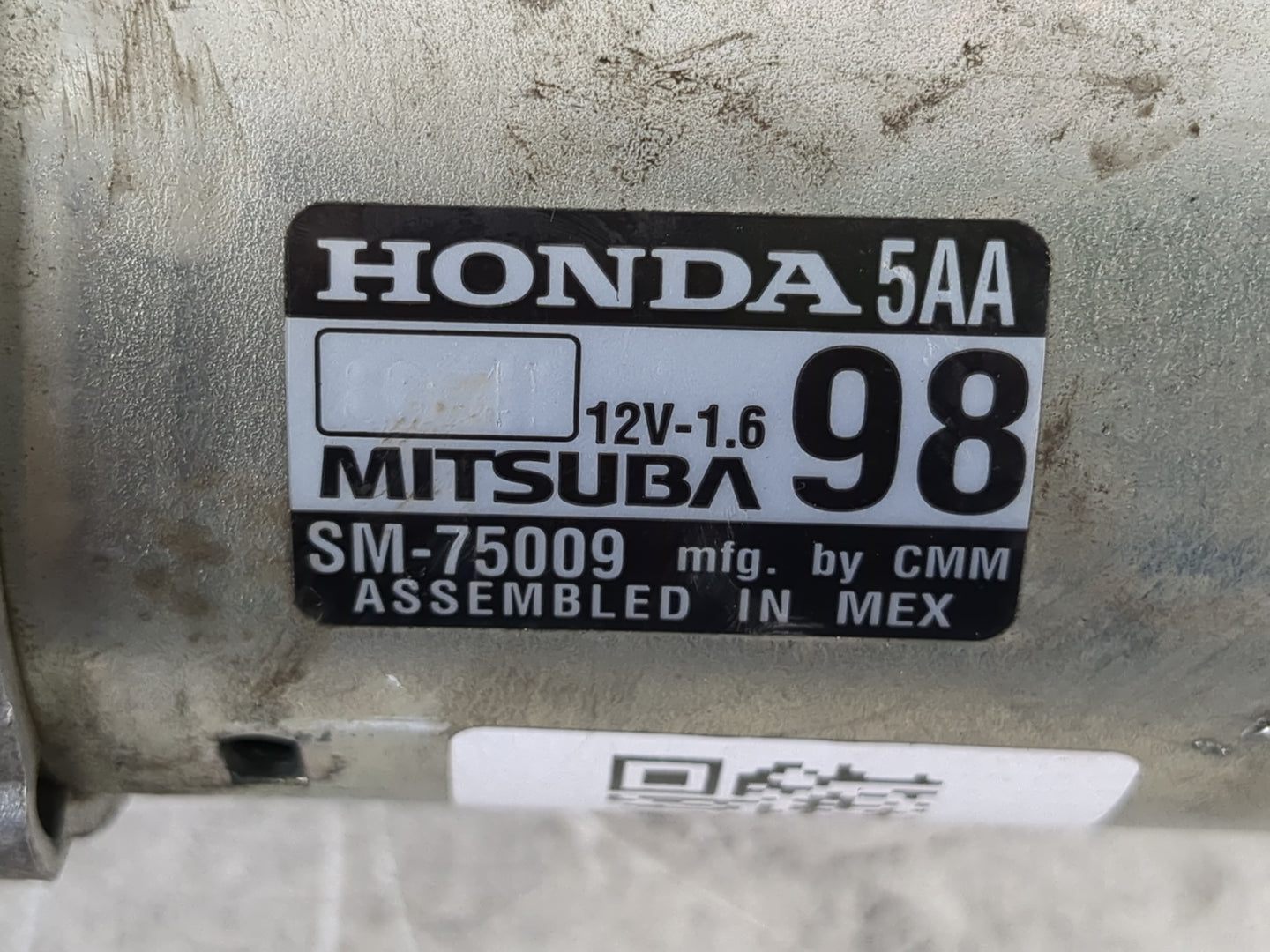 2016-2017 Honda Civic Car Starter Motor Solenoid OEM P/N:SM-75009 Fits Fits 2016 2017 2020 OEM Used Auto Parts - Oemusedauto