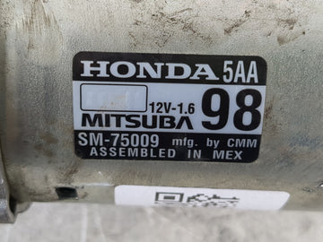 2016-2017 Honda Civic Car Starter Motor Solenoid OEM P/N:SM-75009 Fits Fits 2016 2017 2020 OEM Used Auto Parts